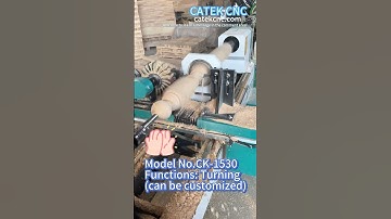 CATEK CNC wood lathe: Real shots of railing production in the factory, recognition from customers!