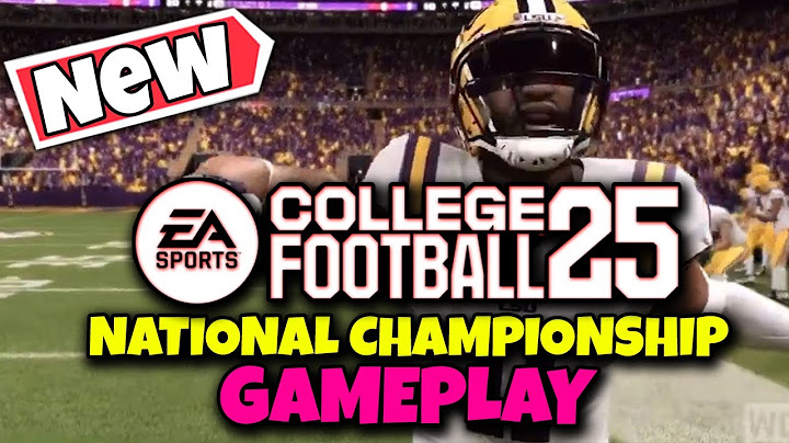 NEW College Football 25 Gameplay + National Championship