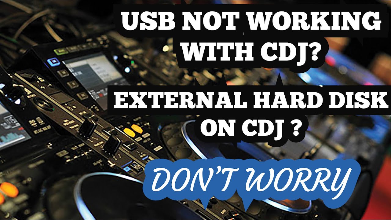 Usb Drive Not Working With Cdj | External Hard Drive on Cdj Pioneer Dj | Windows Pc and - YouTube