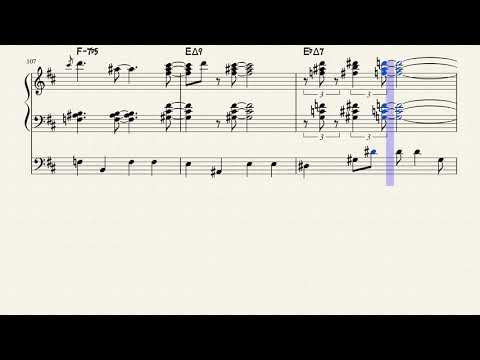 Chick Corea "Tones for Joan's Bones" piano and bass transcription