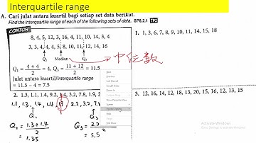 SPM Maths form 4 【chapter 8(2) Interquartile range】