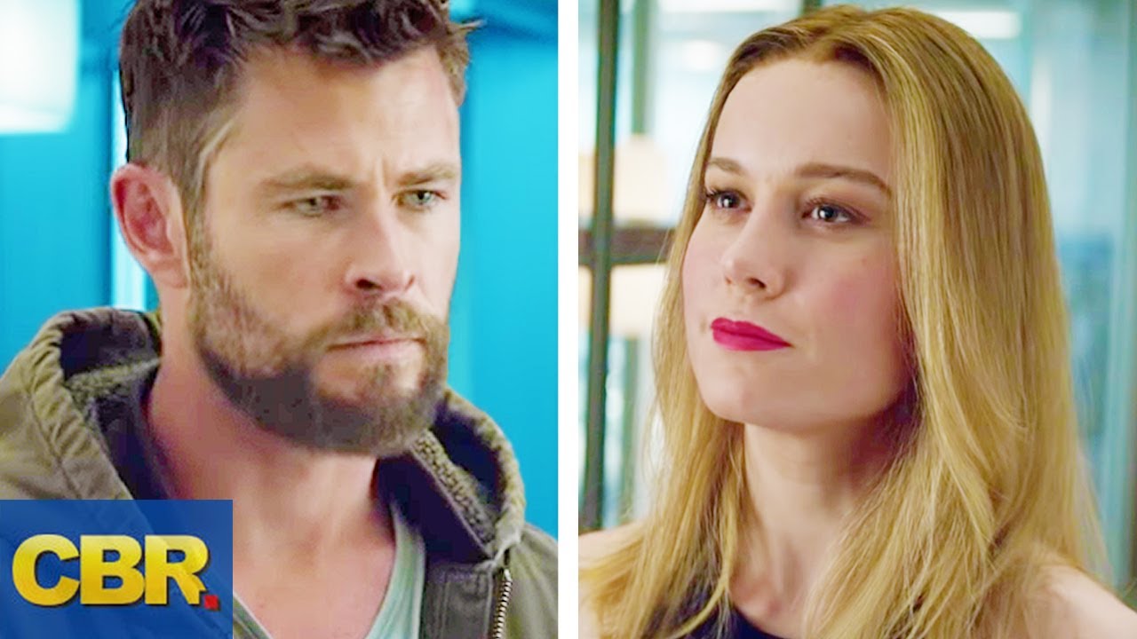 What You Didn'T Realize About Thor And Captain Marvel In The Avengers  Endgame Trailer - Youtube