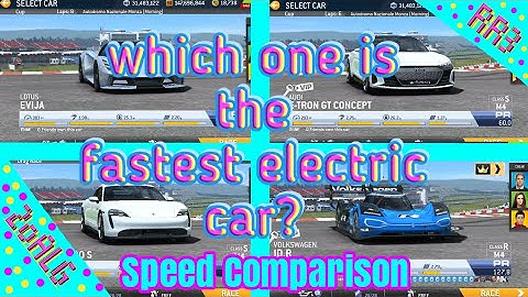 Real Racing 3 - All Road Collection Electric Cars Speed Comparison @Monza
