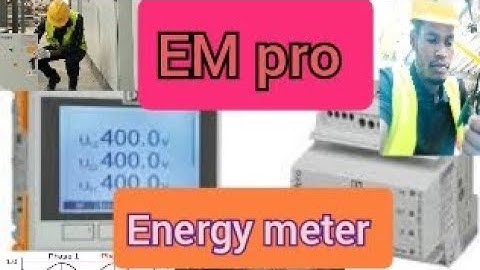 EMpro - Energy meter|to measure phase current, L-L, L-N VOLTAGE and to measure phase angle|