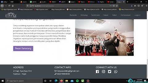 Aplikasi Pemesanan Wedding berbasis website