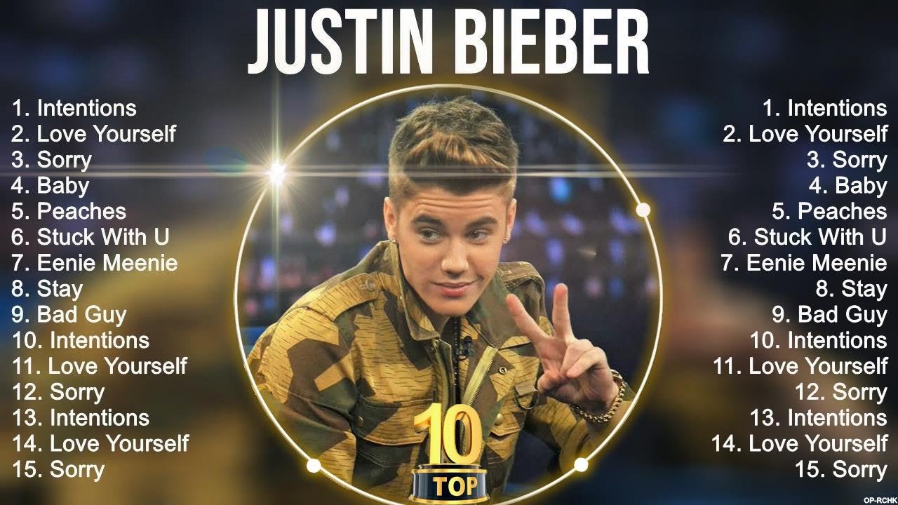 Justin Bieber Greatest Hits  Best Songs Music Hits Collection  Top 10 Pop Artists of All Time