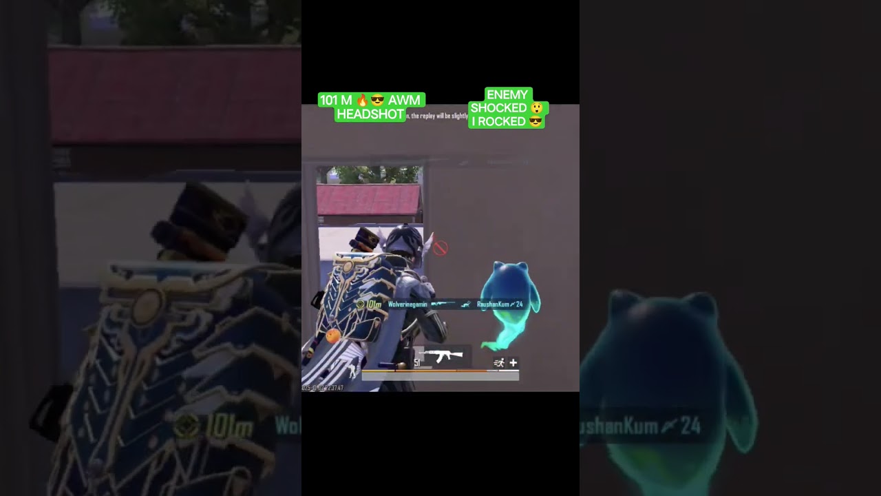 101M headshotEnemy shocked 😲 I rocked😎
