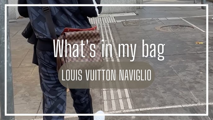 LOUIS VUITTON #35134 Damier Ebene Naviglio Bag – ALL YOUR BLISS