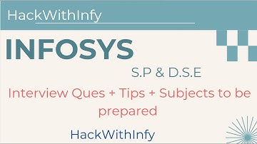 HackWithInfy Infosys S.P & D.S.E Interview Questions + Tips & Subjects to Prepare | 9–6.5 LPA Roles