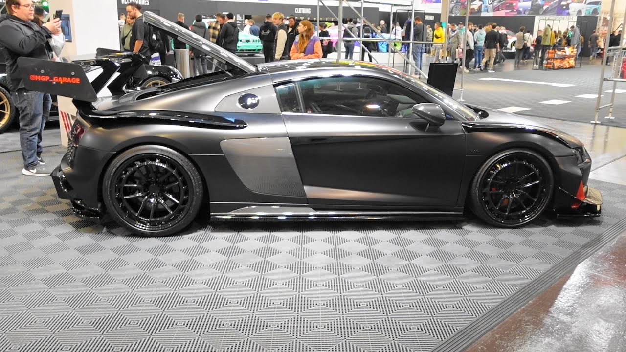Audi R8 (4S FX) - Maxton Design - Essen Motor Show 2023 - YouTube