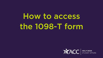 How to access the 1098-T form