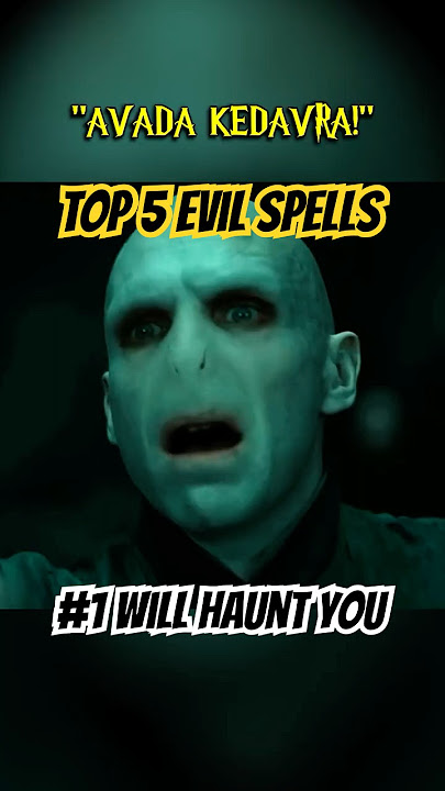 Top 5 Most EVIL Spells in Harry Potter⚠️ #HarryPotter #AvadaKedavra #Horcrux
