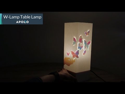 W-Lamp Table Lamp: Enchanting Paper Art Light