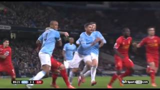 Luis Suarez Dive ? - Man City Vs Liverpool 2013