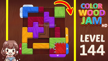 Color Wood Jam Level 144 Solution Walkthrough