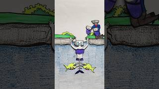 Sad Mermaid Rescue Story | Too Late... 🥺#shortsfeed #youtubeshorts #skibiditoilet #drawing