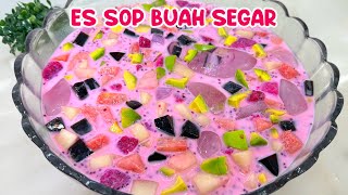 ES SOP BUAH SEGAR JUALAN INI SAMPAI KETETERAN KARENA ANTRI 10rb an !! IDE JUALAN ES YANG PASTI LARIS