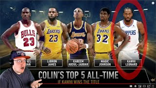 Reacting To Colin Cowherd Top 5 NBA Players Of All Time
