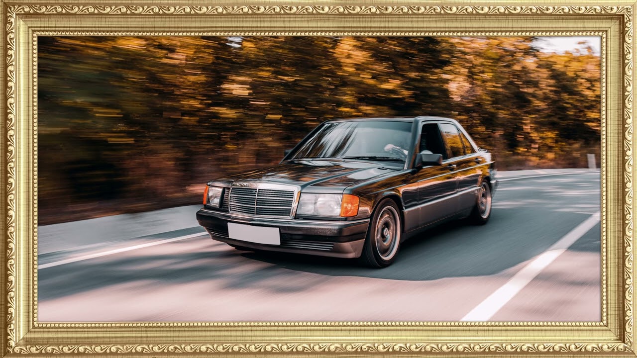 Mercedes-Benz 190E 4K - Classic Car Rolling Shot - Vintage Automotive TV Art