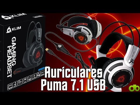 Auriculares 7.1 USB Klim Puma con vibración y luz LED Unboxing y Review