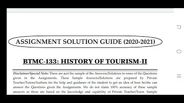 BTMC 133 Ignou Solved Assignment 2020-21