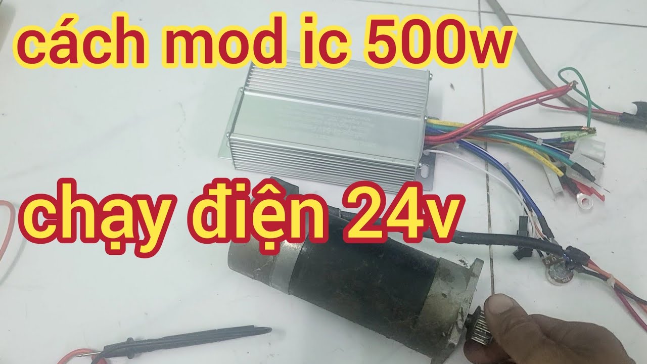 Cách mod ic 500w chạy điện 24v - YouTube