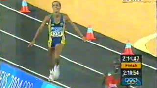 Vanderlei Cordeiro de Lima - Chegada maratona Atenas 2004