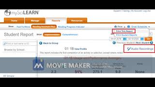 Reading Assistant Plus Teacher Account to generate students' reports