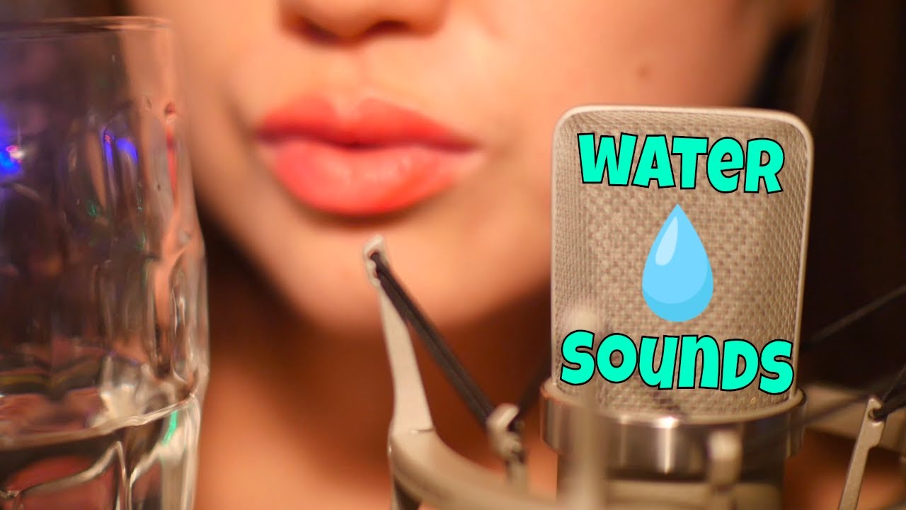 ASMR Drinking Water | Pleasant Sounds 💦💧