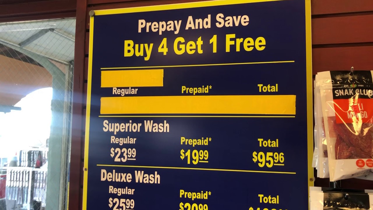 Prepaid at Sparkles Car Wash YouTube