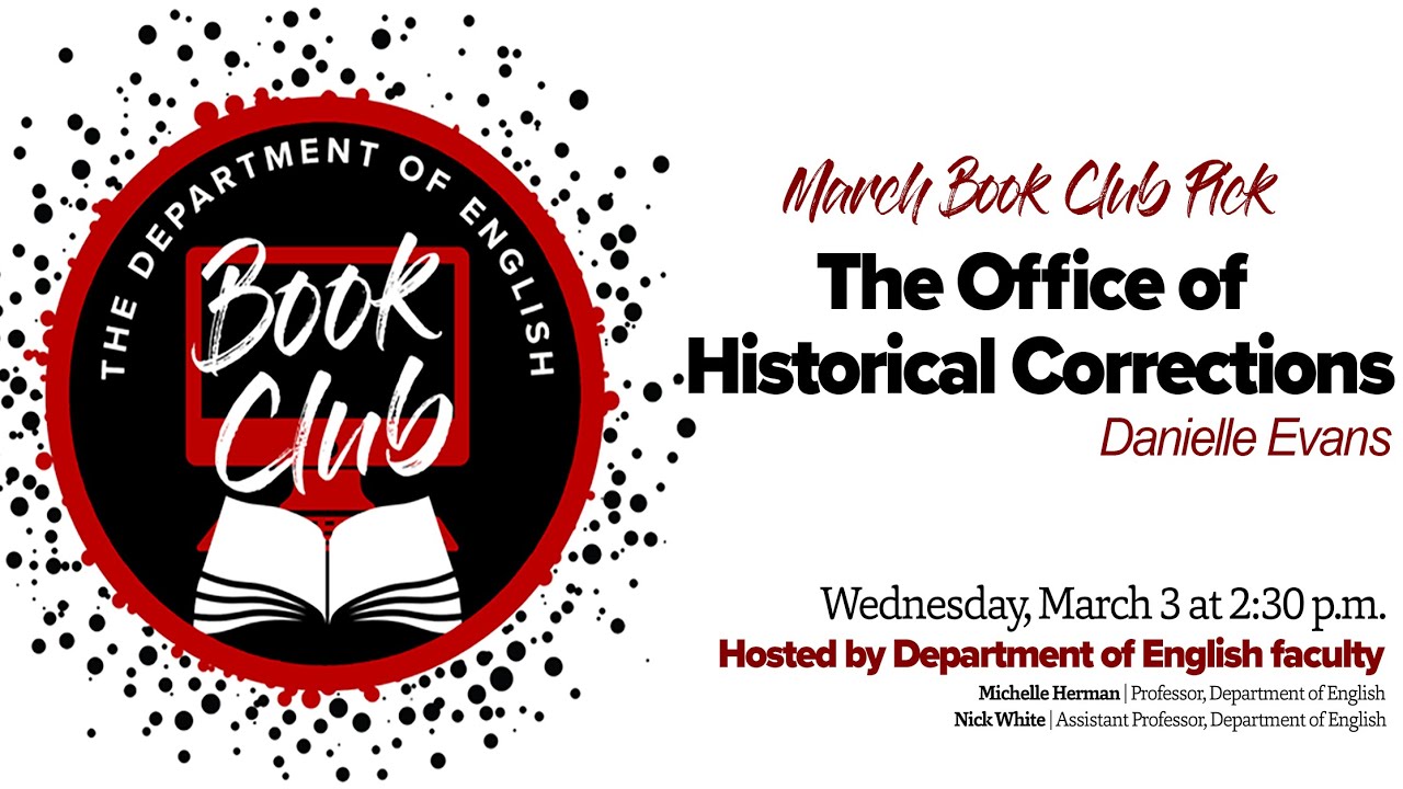 Virtual Book Club: Office of Historical Corrections - YouTube