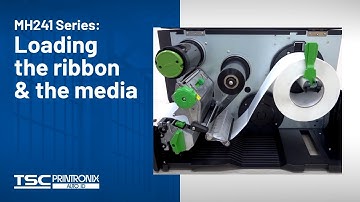 TSC MH241 Series: Loading the ribbon and the media