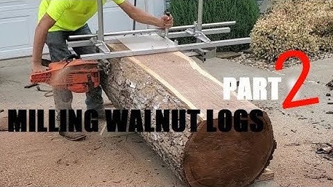 Milling Walnut Logs with a CHAINSAW MILL| Part 2