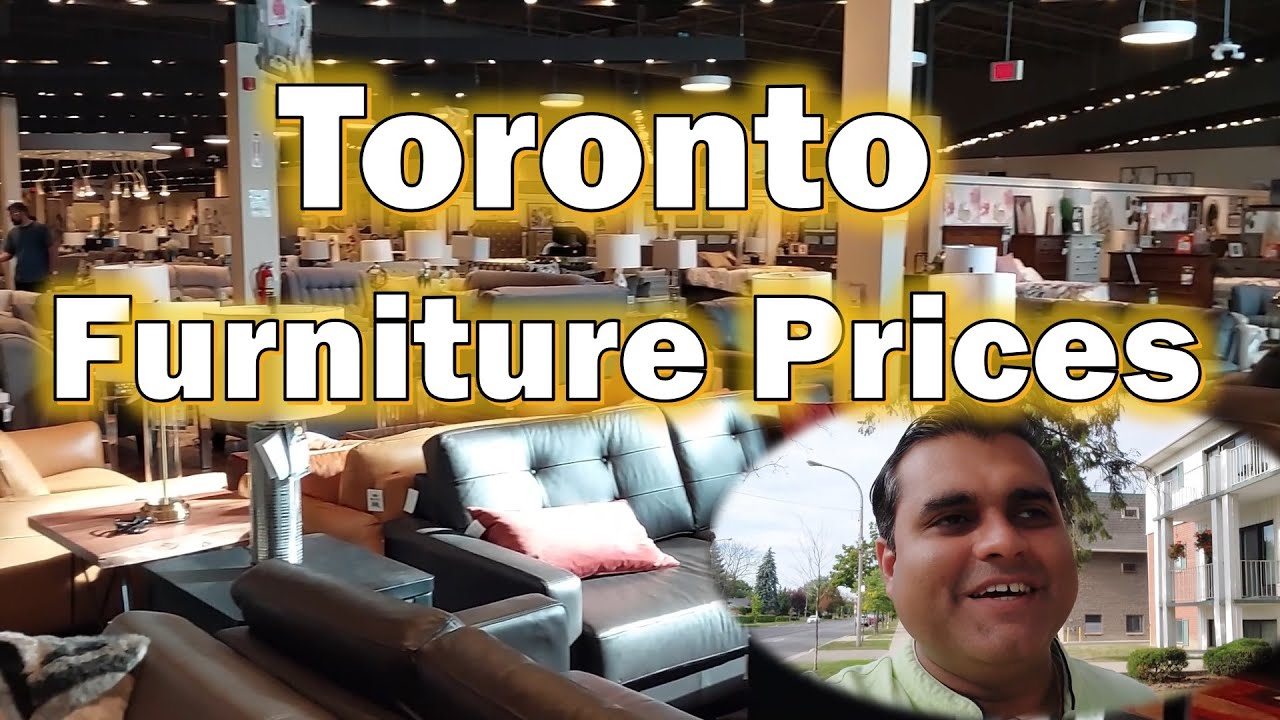 Toronto furniture shopping, sofa prices YouTube