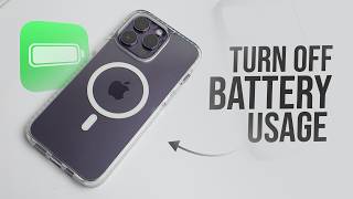 How To Turn Off Battery Usage On Iphone (tutorial)