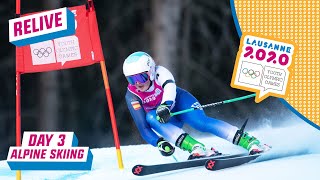 RELIVE - Alpine Skiing - Giant Slalom - Day 3 | Lausanne 2020