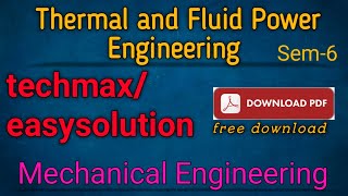 how to download easy solution pdf TFPE | THERMAL AND FLUID POWER ENGINEERING
