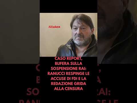 Video Bufera sulla sospensione Rai: Ranucci respinge le accuse di FdI e la redazione grida alla censura