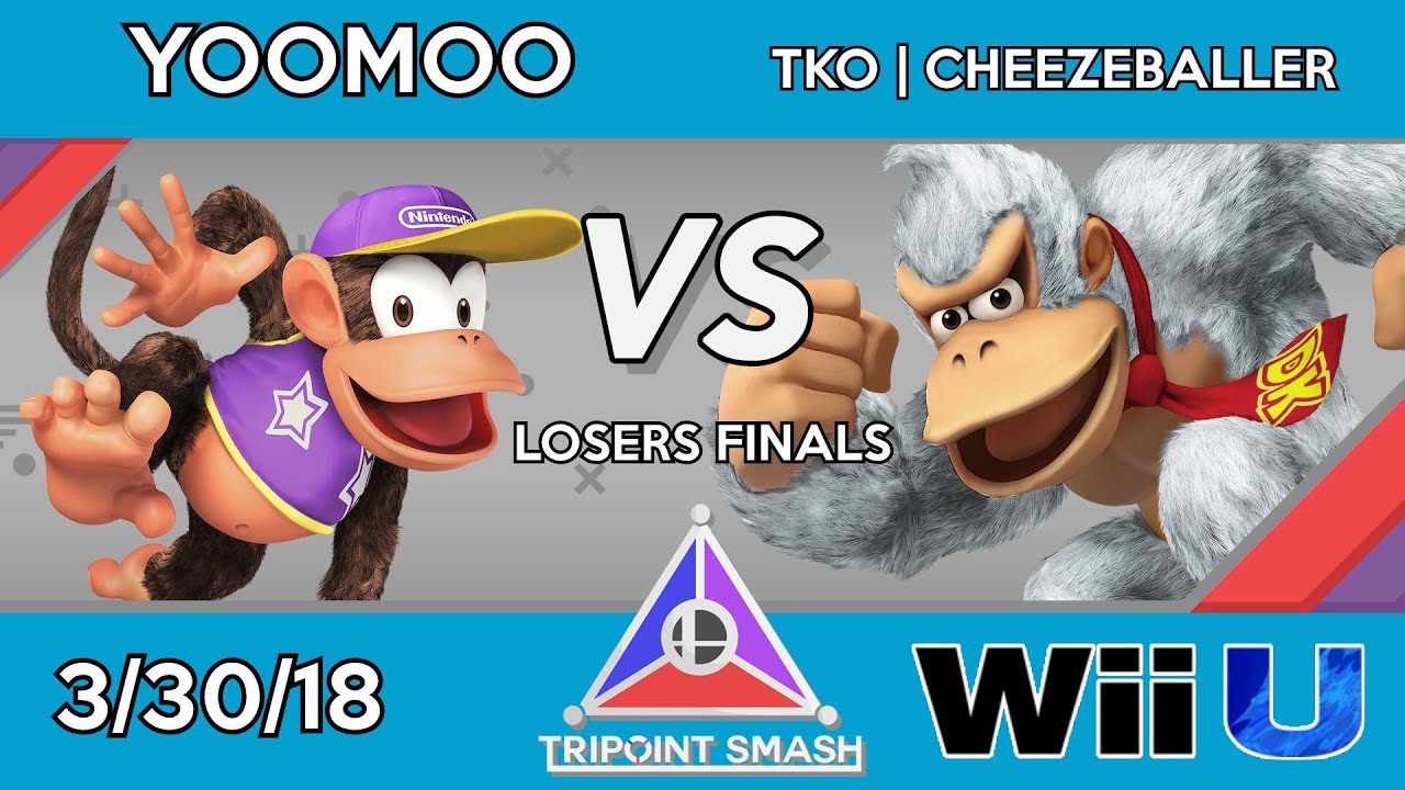 Tripoint Smash #5 - Losers Finals - Yoomoo (Diddy Kong) Vs. TKO | Cheezeballer (Donkey Kong) - YouTube