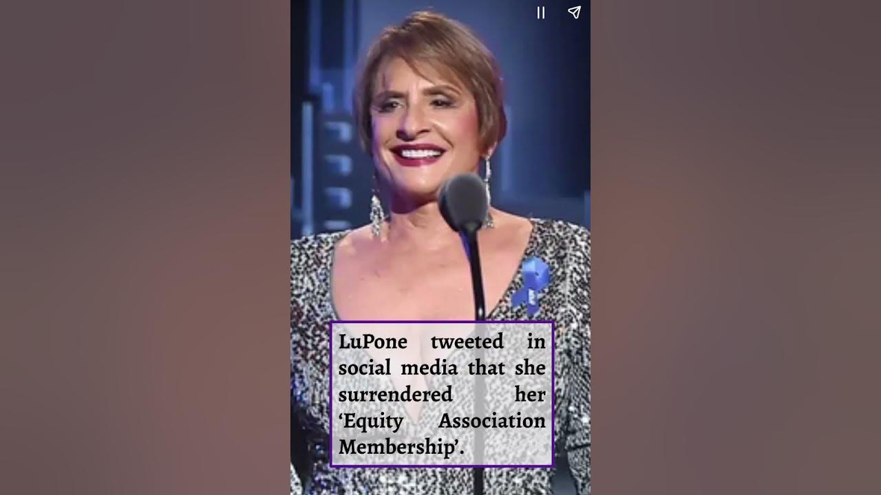 What are the Reasons for Patti LuPone Resigning From Broadway #shorts #pattilupone #broadway