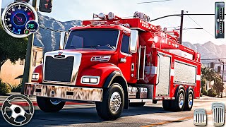 Fire Truck Emergency Driver Simulator - New Firefighter Hero Game 3D | Android Gameplay screenshot 1