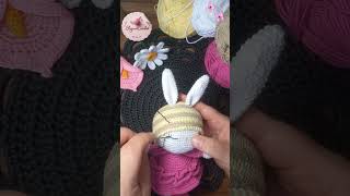 How To Make A Bunny With Closed Eyes | Amigurumi Tutorial 🐰🩷