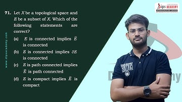 CSIR NET Maths June 2021 - Q.ID.525 | Topology | Question Discussion | Dips Academy