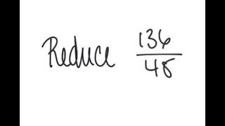 Fractions: Simplify 136/48