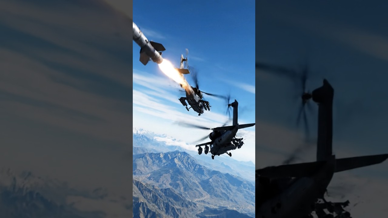 Helicopter vs Helicopter Battle | Army Attack Helicopter War |