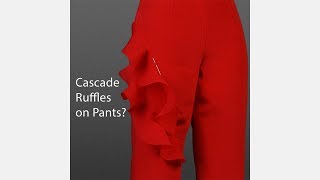 Draping a Cascade Ruffle Pant