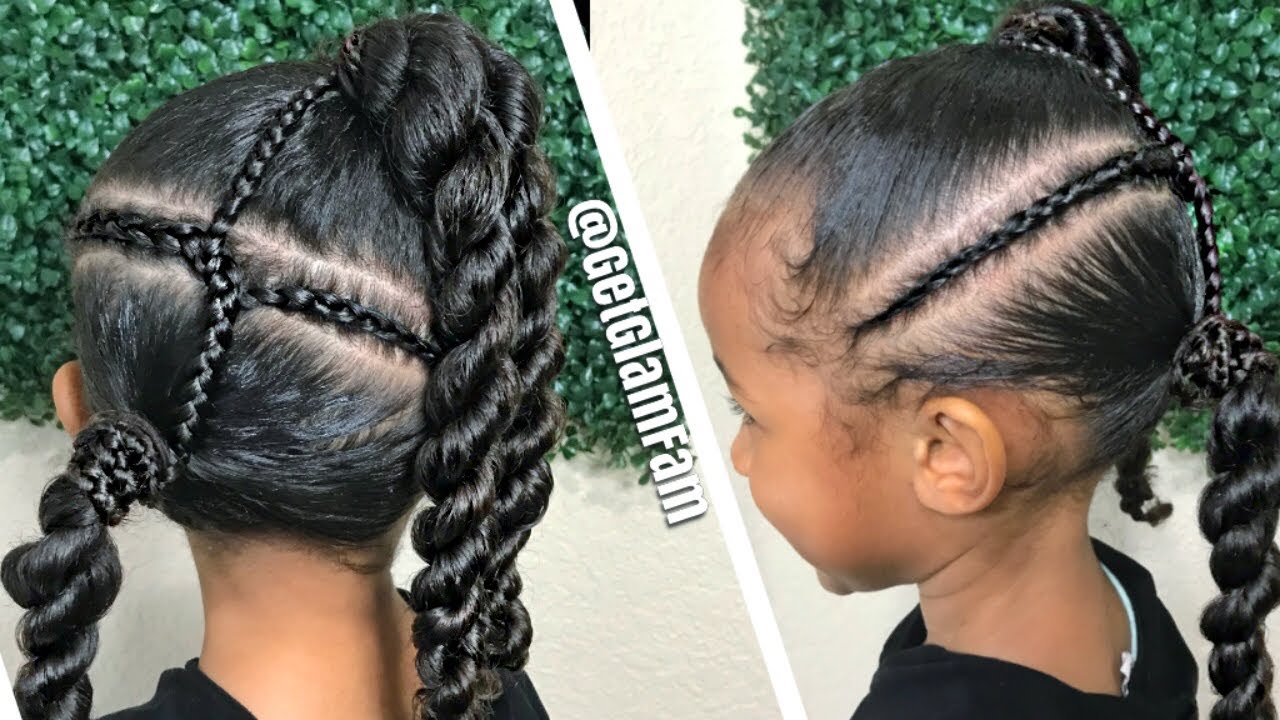 Cute Hair Style for Little Ones | Ponytails and braids
