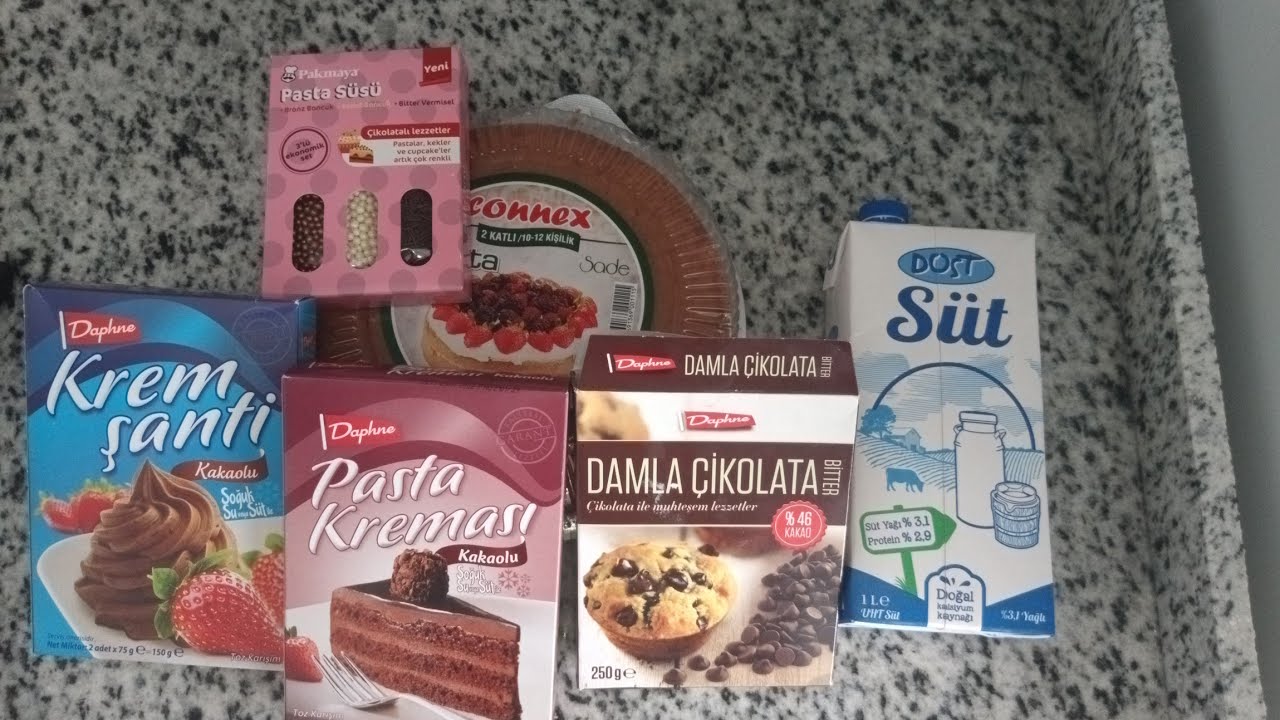 10 dk hazır/Bim market ürünleri ile yaş pasta yaptık/eğlenceli ev