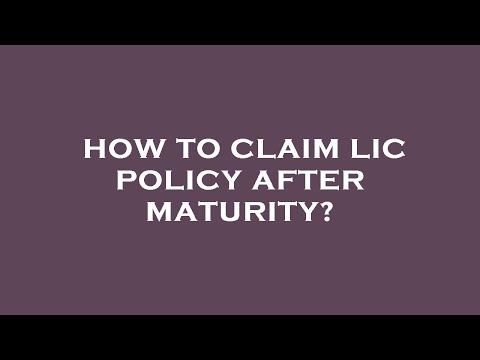 Vídeo: Como reivindicar o vencimento do lic online?