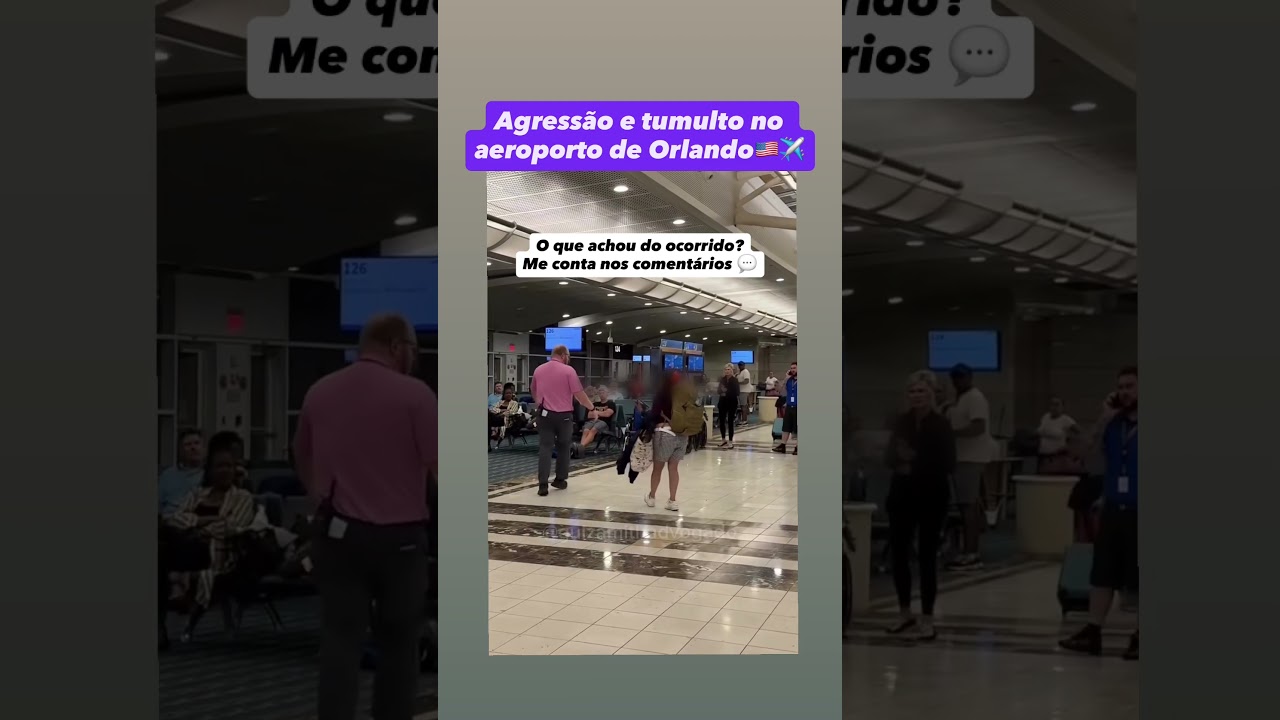 Passageira ataca funcionário no aeroporto de Orlando ✈️🇺🇸